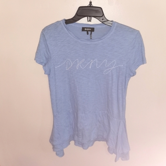DKNY t-shirt with layer bottom size S modal blend - Picture 1 of 6